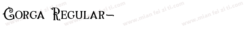 Gorga Regular字体转换